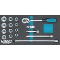 Assortiment d'outils pour servante 163-181/17 clé a douille 3/8" Hazet