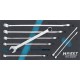 Assortiment d'outils pour servante 163-292/ 8 Jeu de clés mixtes Profil Traction Hazet