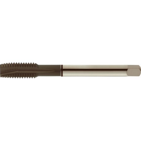 Taraud mécanique pour trous débouchants, revêtement TiAIN, DIN 376 B, Filetage M12, Pas 1,75 mm, Long. totale : 110 mm, queue Ø 9,0 mm