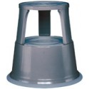 Tabouret marchepied mobile Metal gris