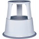 Tabouret marchepied mobile Metal gris clair