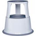 Tabouret marchepied mobile Metal gris clair