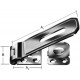 Moraillon porte cadenas 200x 50mm Nr.25200Z (Par 5)
