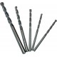 Haromac 08801505 Jeu de 5 forets grès cérame 4, 4, 5, 6, 8 mm Pointe en métal dur