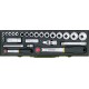 Coffret de douilles 1/4"+1/2"27 pièces Proxxon
