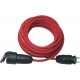 Rallonge en caoutchouc 25 m rouge H07RN-F3G1,5