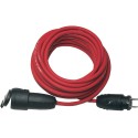 Rallonge en caoutchouc 25 m rouge H07RN-F3G1,5