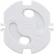 Cache prise protection enfant blanc