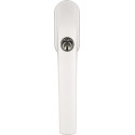 Poignée de fenêtre FG300 W AL0125 alu.blanc verrouillable ABUS