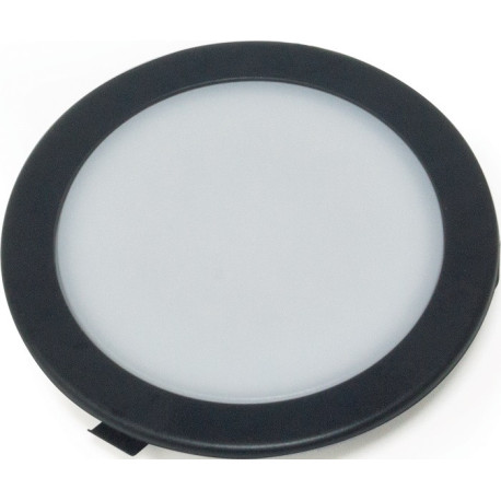 Luminaire encastré Moonlight 68 Emotion 12 V DC 3,6 W couleur du cadre noir L&S