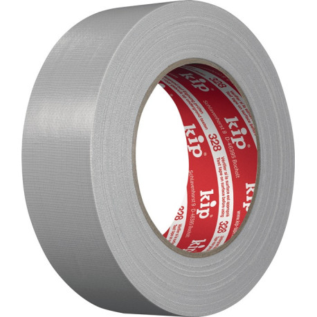 Bande tissée Extra 328 gris clair L.25m L.48mm Rl.KIP (Par 6)