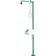 Douche d'urgence ClassicLine avec deux pommeaux de douche, montage au sol, raccord 1/4 FF pouce