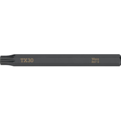 Embout Bit 867 S TORX 30x70mm 1/4 pouce TORX 30x70mm L.70mm WERA (Par 5)