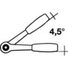 Porte-embouts 416 RA Clé à cliquet 1/4" avec denture fine L.45mm manche 2K WERA