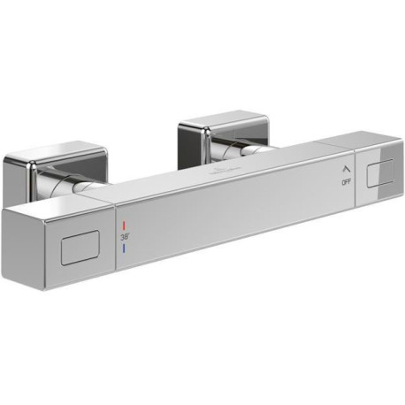 Mitigeur thermostatique de douche V&B UNIVERSAL 317x104x65mm, carré chrome