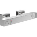 Mitigeur thermostatique de douche V&B UNIVERSAL 317x104x65mm, carré chrome