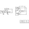 Mitigeur monocommandé V&B pour bain ARCHITECTURA 180x97x156mm chrome