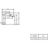 Mitigeur monocommandé V&B ARCHITECTURA 42x164x161mm m ZAG 1 1/4pouce chromé