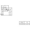 Mitigeur monocommandé V&B ARCHITECTURA 42x164x161mm m ZAG 1 1/4pouce chromé