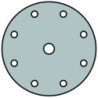 Disque abrasif auto-agrippant PS 22 K GLS 1 150mm K.400 p.HO/métal corindon (Par 50)