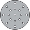 Disque abrasif auto-agrippant PS 22 K GLS 51 150mm K.240 p.HO/métal corindon (Par 50)