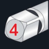 Jeu de tarauds forme B env.4-5 filets avec entaille de rasage métrique HSS RUKO
