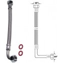 Tuyau connexion sanitaire 200 mm avec 2 ecrou 3/8"