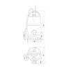 Pompe de drainage de cave UNILIFT CC CC 9 A1, 0,78 kW, avec interrupteur à flotteur