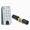 Set de clé électronique 5001 Cylindre et touche de code anthracite+blanc BURG-WÄCHTER