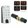 Set de clé électronique 5001 Cylindre et touche de code anthracite+blanc BURG-WÄCHTER