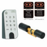 Set de clé électronique 5001 Cylindre et touche de code anthracite+blanc BURG-WÄCHTER