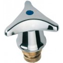 Tete robinet sanitaire rouge 1/2"
