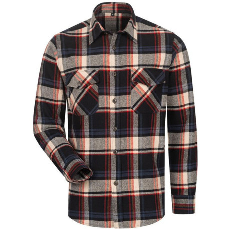 Chemise TURRELL Taille XL à carreaux noirs/marine/beige/rouge CRAFTLAND