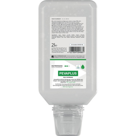 Nettoyage des mains Pevaplus 2l sans silicone,pH-neutre Bouteille souple PEVAPLUS
