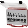 Assortiment de chevilles et d'embouchures pour dispositifs de centrage a rivet aveugle Gesipa