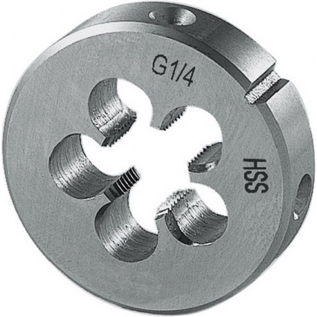Filière, BSP, Filetage : G 1/4 pouces, Filets par 19 pouces, Ø extérieur x hauteur 38 x 10 mm