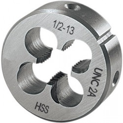 Filière, UNC, Filetage : UNC 5/16-18 pouces, Filets par 18 pouces, Ø extérieur x hauteur 25 x 9 mm