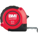 Mètre a ruban de poche, Blanc/noir/rouge, twoCOMP 8mx25mm BMI