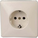 Schuko-Prise de courant Blanc arctique UP, blanc, lose