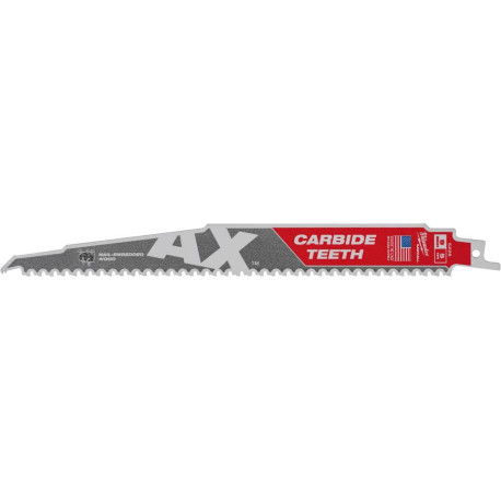 Lame de scie sabre the ax 230x5mm milwaukee pu à 1 piece demontage, hm-tipper