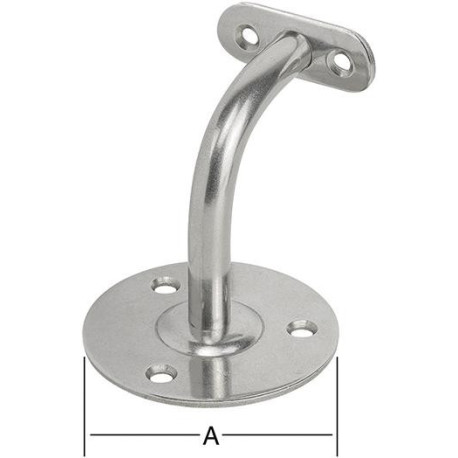 Support main courante 90 degrés fixe sans rosace STRETCH
