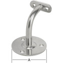 Support main courante 90 degrés fixe sans rosace STRETCH