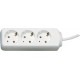 Rallonge électrique 1,4 m 3 prises, blanc (Par 20)