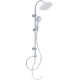 Tete de douche Teneriffa chrom-blanc