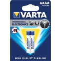 Lot de 2 piles alcalines AAAA/LR61 - Varta Professsional Electronics