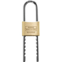Cadenas 400E HB50 laiton massif flexible.50-148.5mmdop.durci et verrouillé
