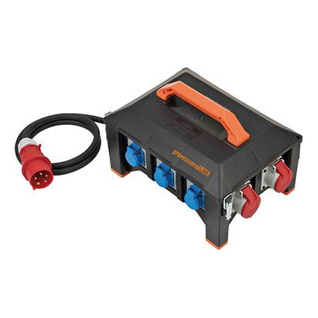 Distributeur de chantier professionnel H07RN-F5G6 2m CEE FI 1x32A + 2x16A + 6x230V professionalLINE