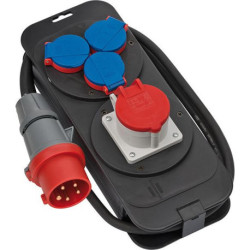 Distributeur de chantier H07RN-F5G1.5 2m CEE 1x16A. 3x230V/16A Brennenstuhl