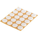 Patins en feutre Ø 17 mm. autocollants. blanc Contenu : 20
