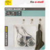 Crochet.Ø25. avec.pivot.H.5cm.sil Contenu : 2